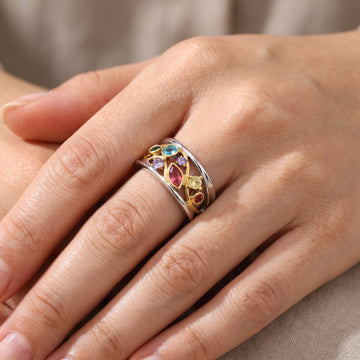 Zelina – Vintage-Ring mit bunten Akzenten