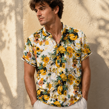 Freddy - Bequemes Hemd mit Blumenmuster für Herren
