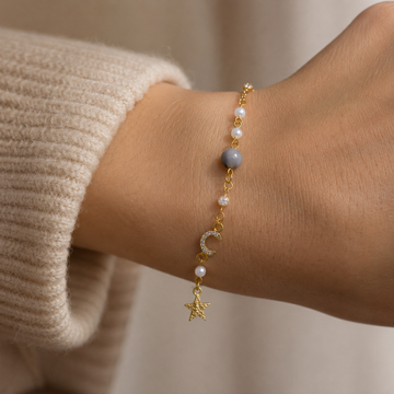 Selina – Armband mit Mond und Stern