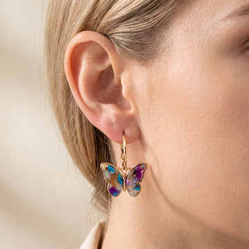 Maribelle – Schmetterlingsohrringe mit farbenfrohen Details