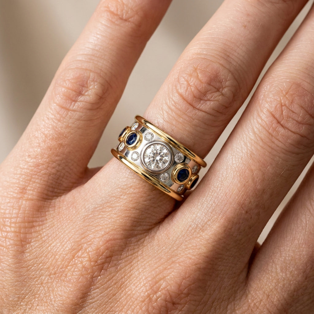 Sierra – Vintage-Ring mit klassischer Einfassung