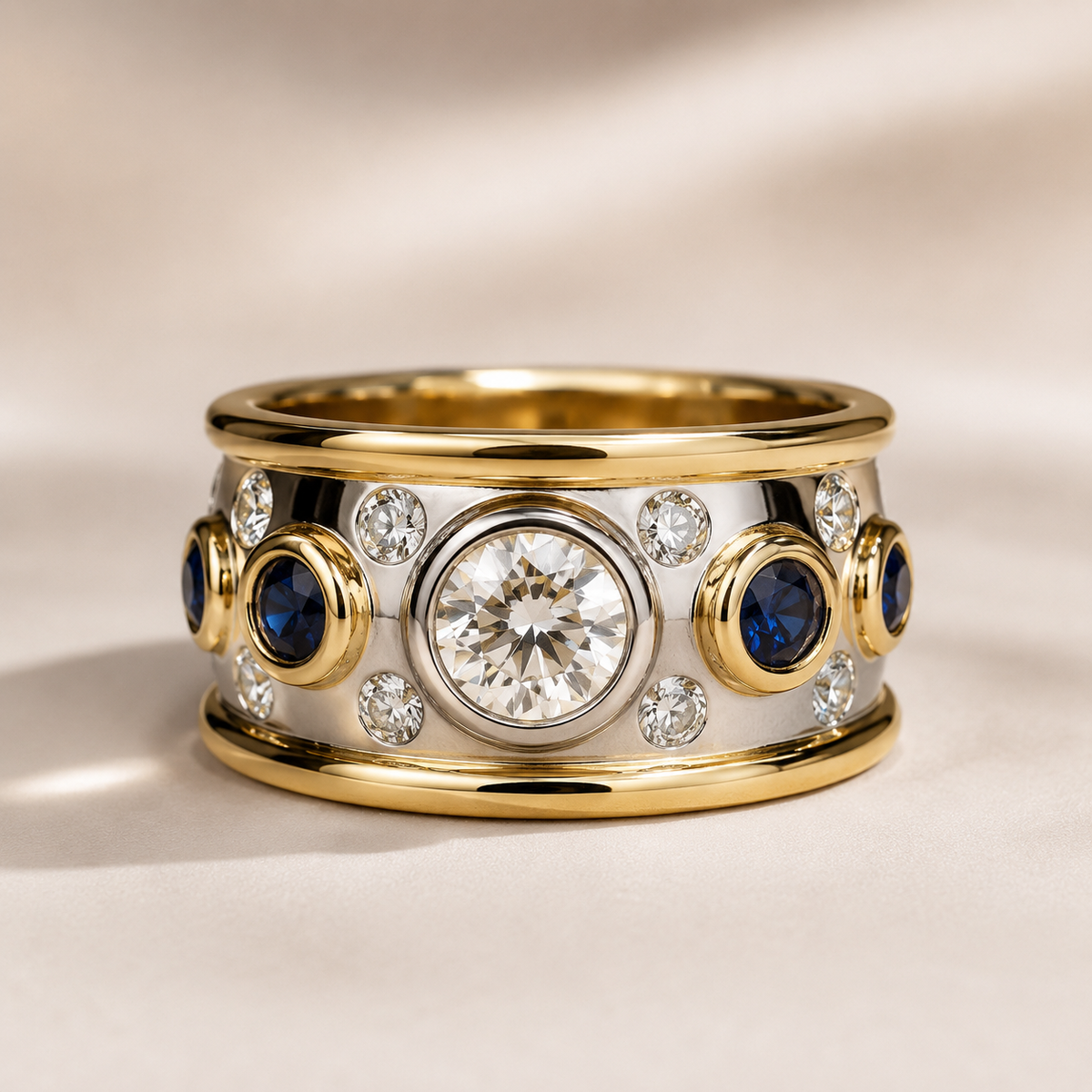 Sierra – Vintage-Ring mit klassischer Einfassung