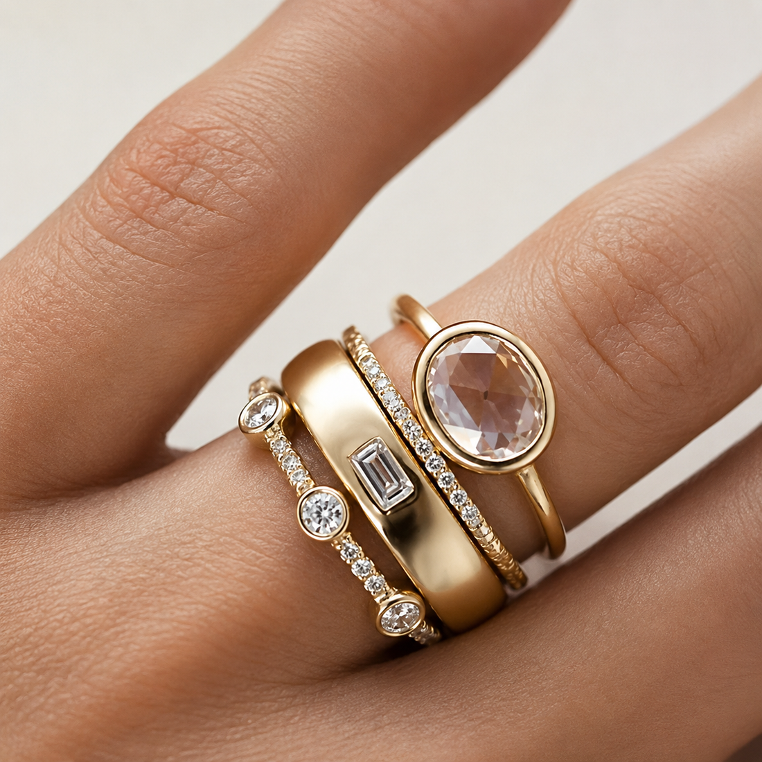 Sylvie – Vintage-Ring-Set