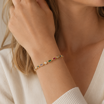 Nozomi – Buntes Armband mit funkelnden Details