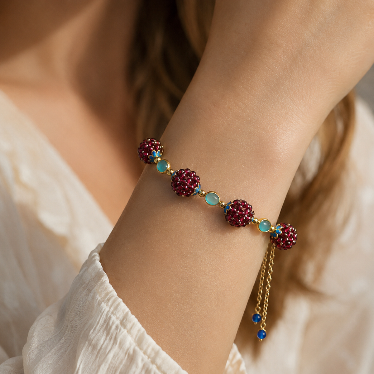 Ciara – Armband aus natürlichen Steinen