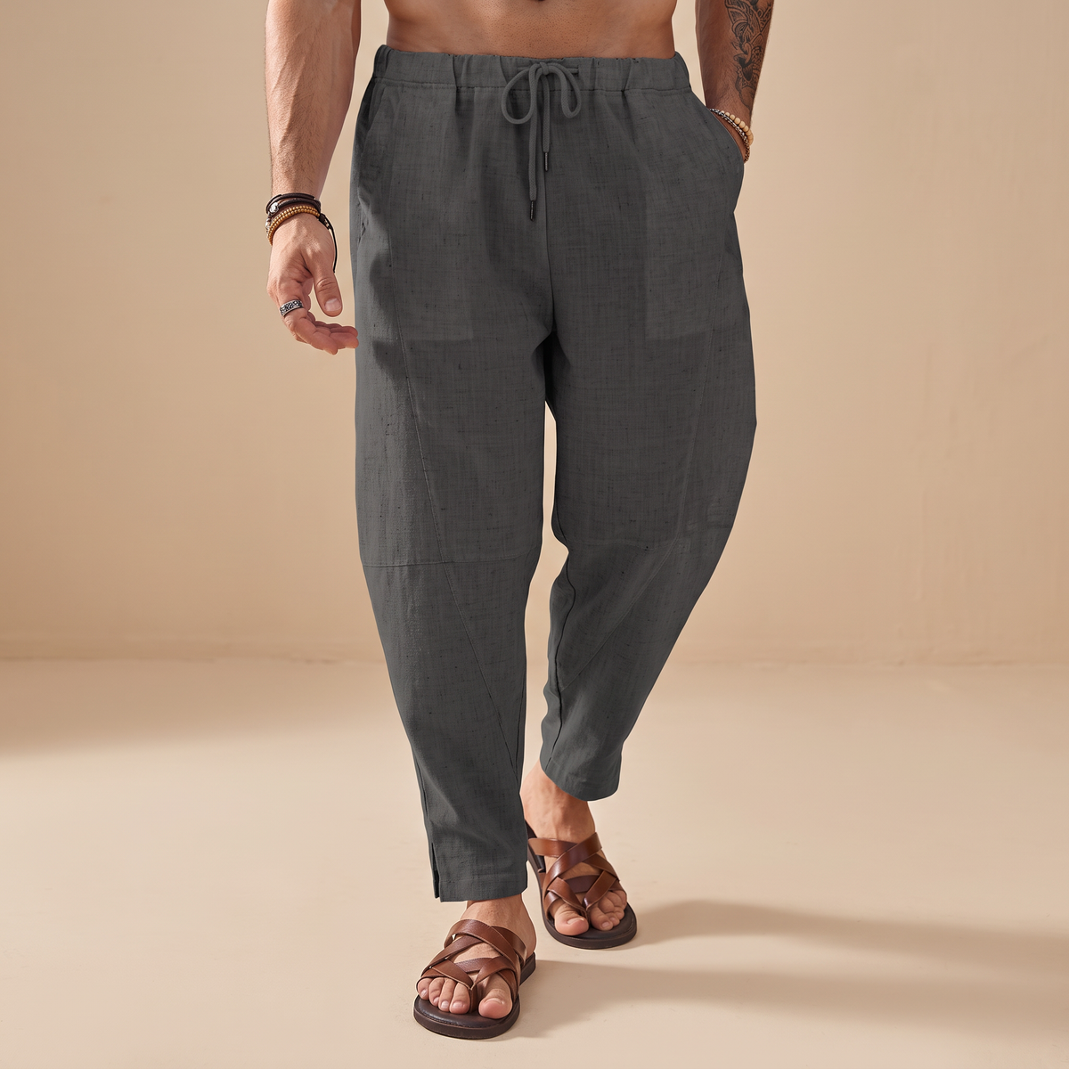 Abel - Weit geschnittene Strandhose