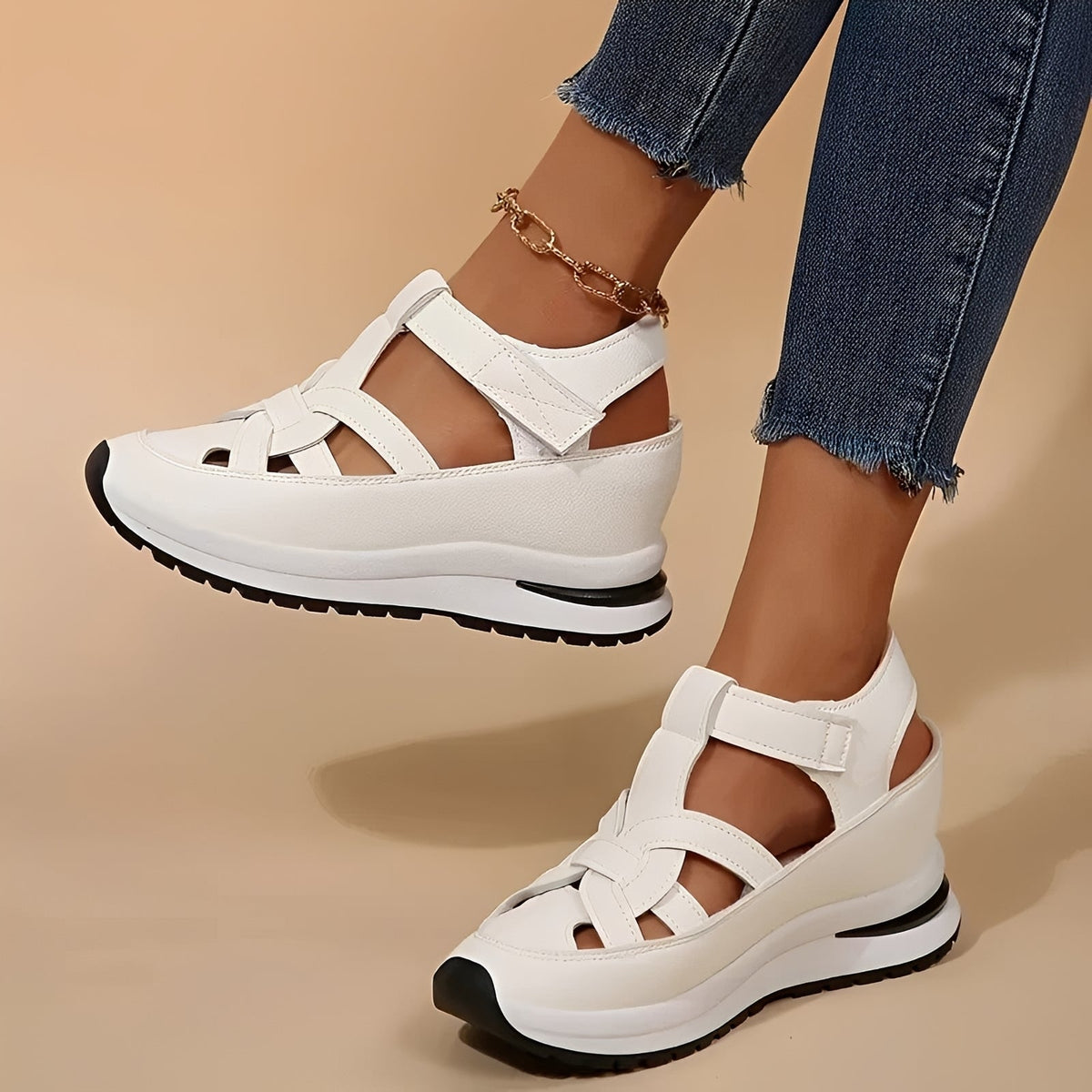 Zuzanna - Legere Sandalen mit Keilsohle