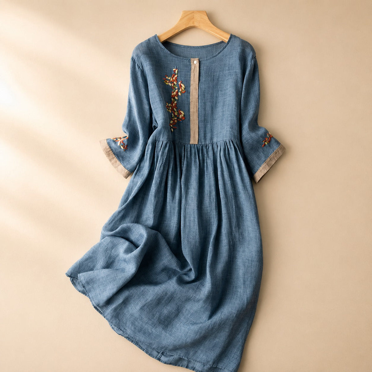 Laura - Bequemes Boho-Kleid mit Akzenten