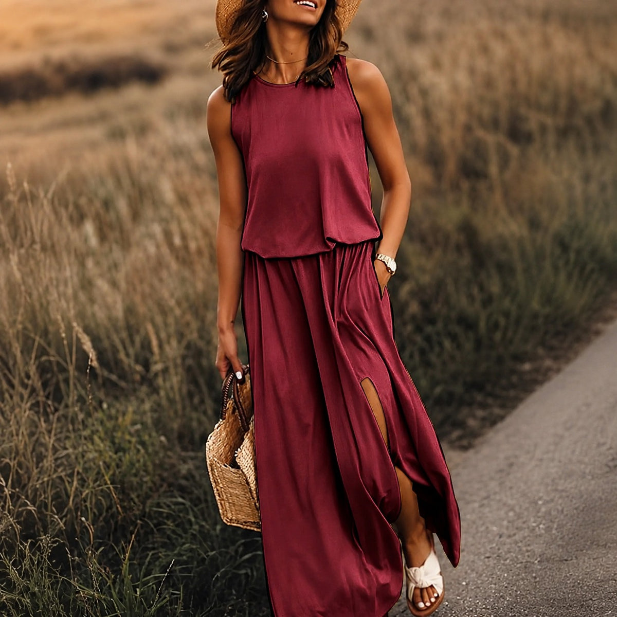 Edna - Lässiges, entspanntes Boho-Maxikleid