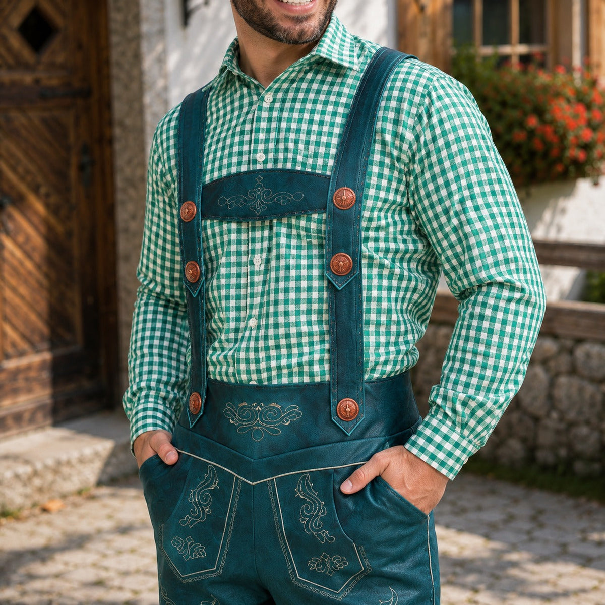 Ronald - Retro-stilvolle Oktoberfest-Shorts