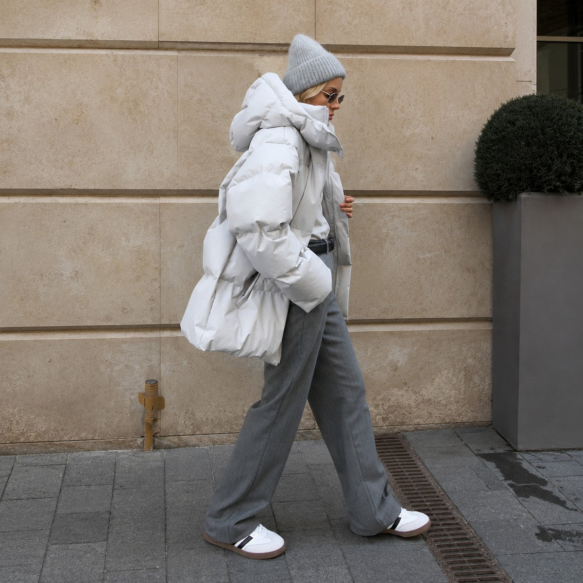 Natalia - Dicke Jacke mit Kapuze