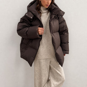 Natalia - Dicke Jacke mit Kapuze