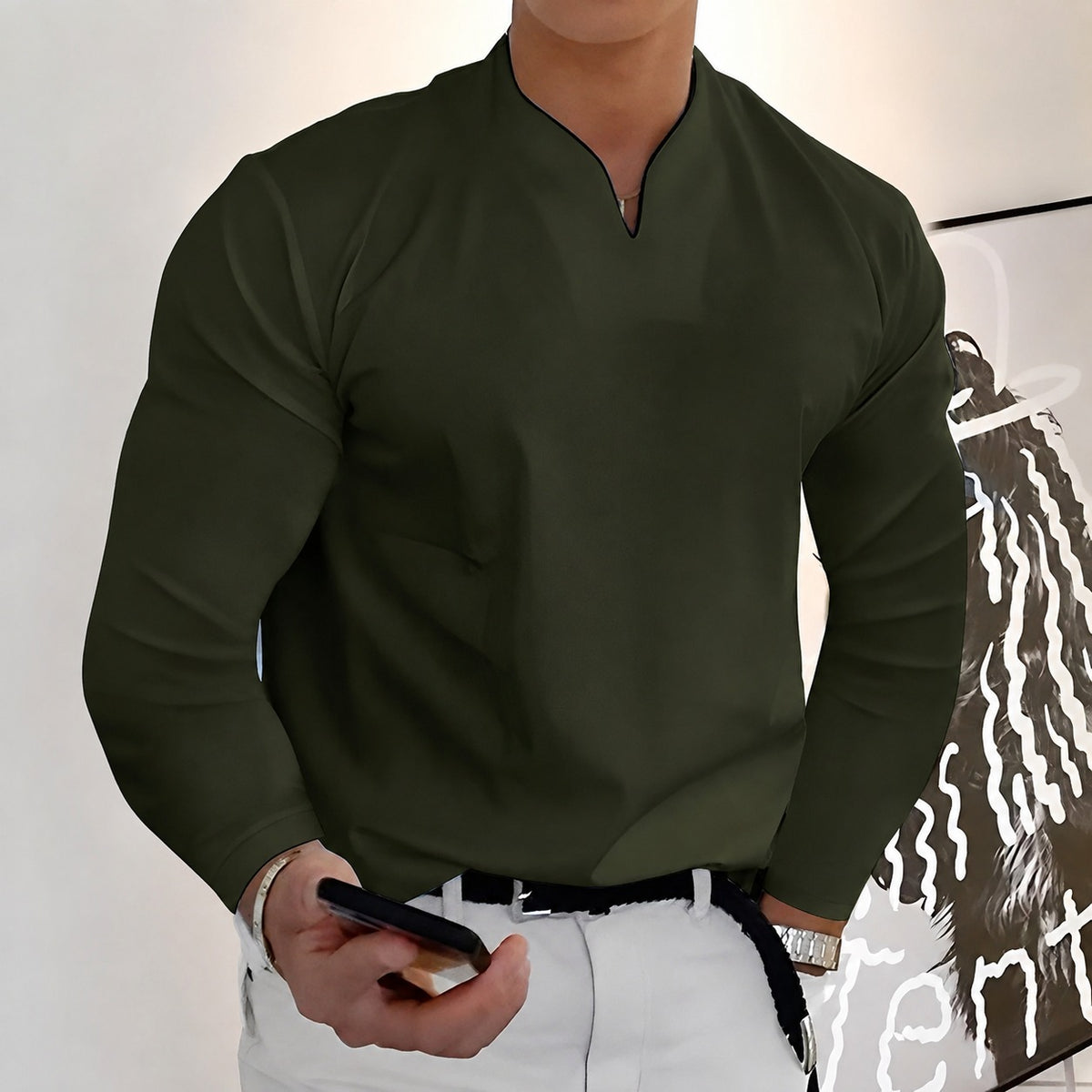 Corentin - Stilvolles Langarmhemd für Herren