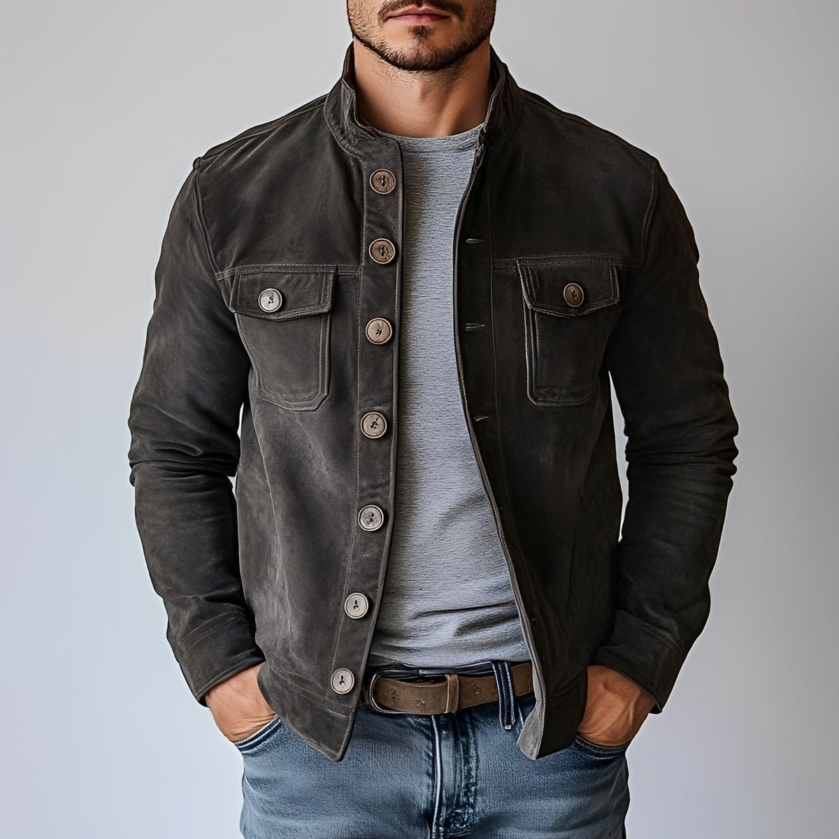 Lenard - Klassische Ein-Knopf-Jacke