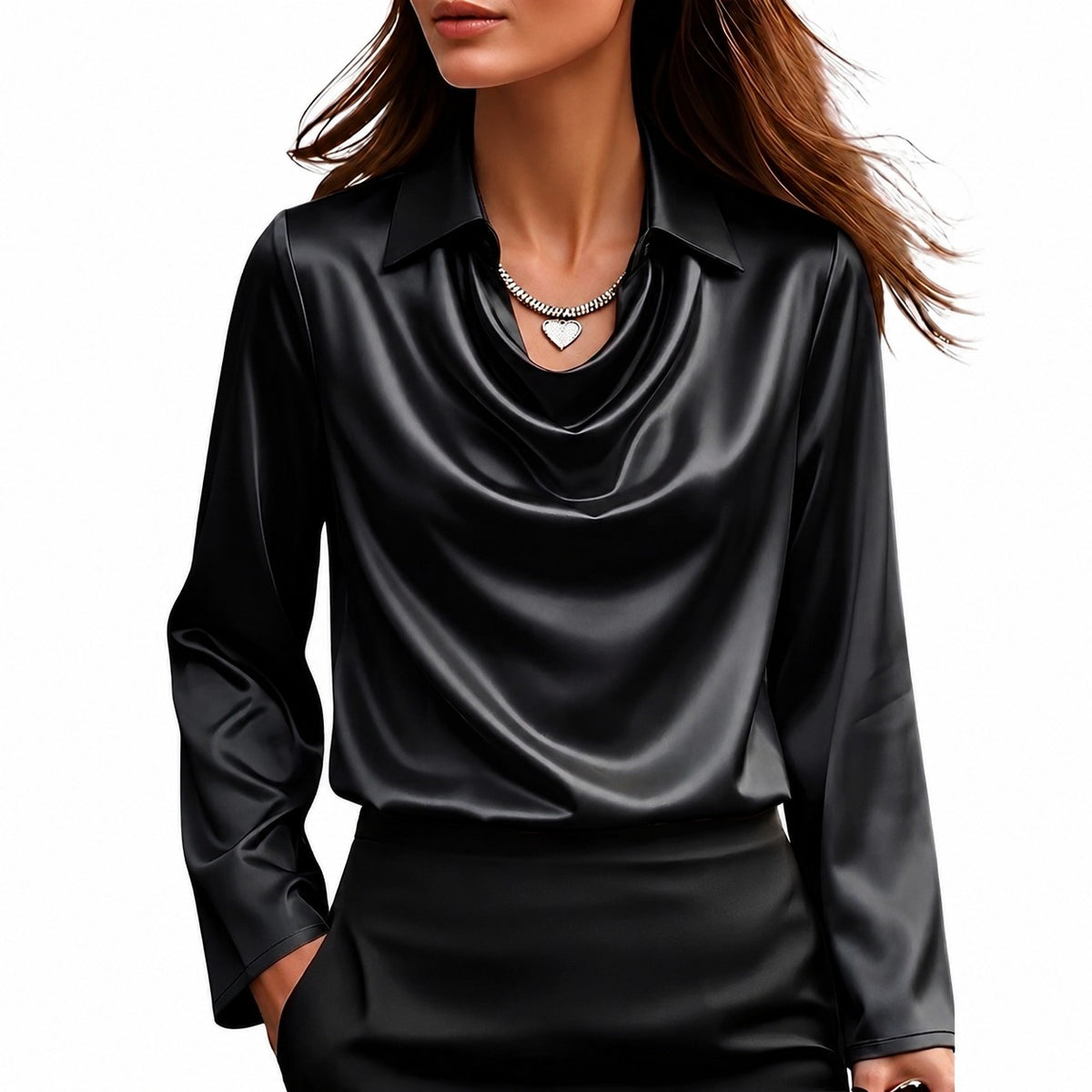 Dionne - Elegante Langarmbluse für Damen