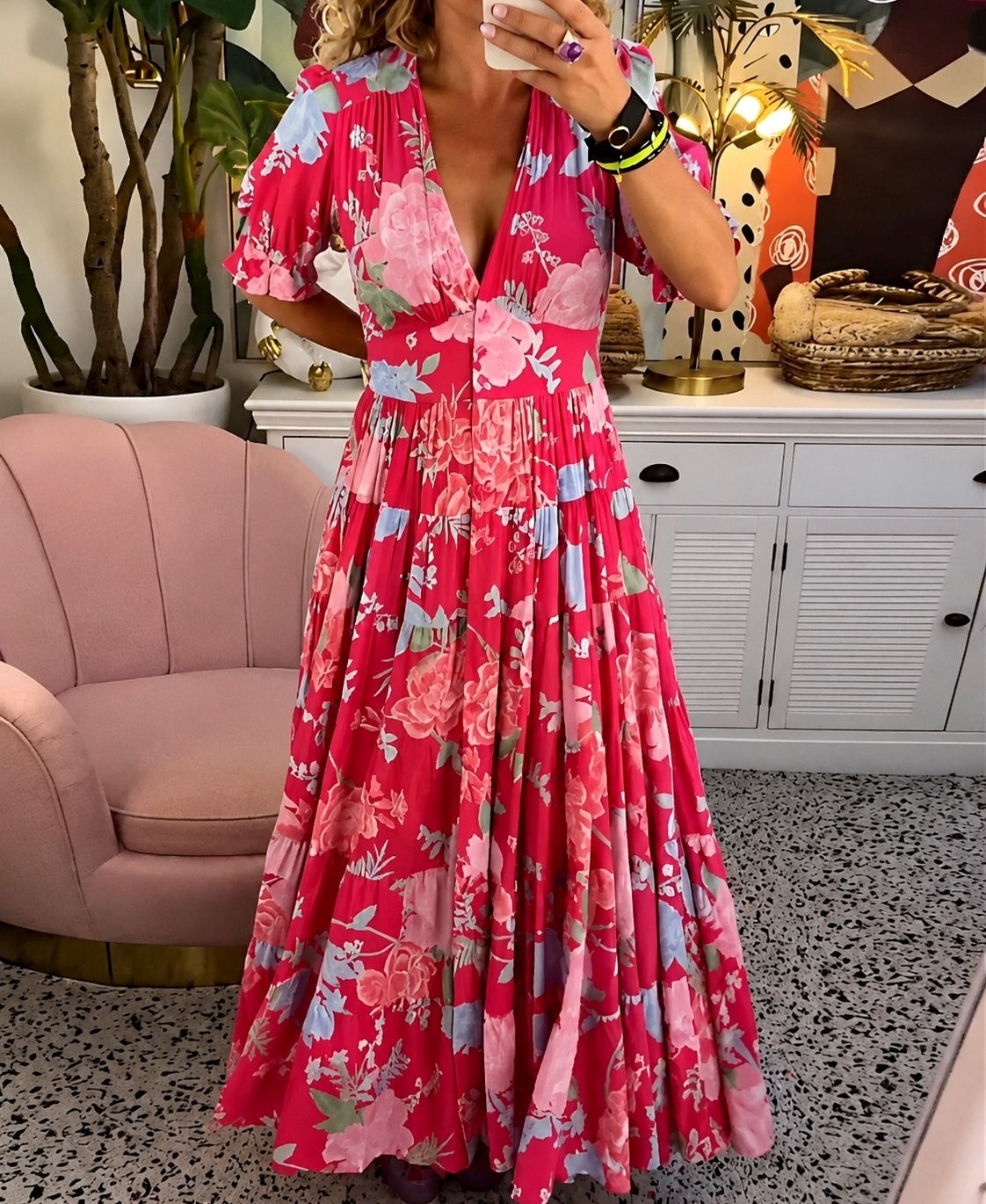 Emmie - Weiter blumiger Look