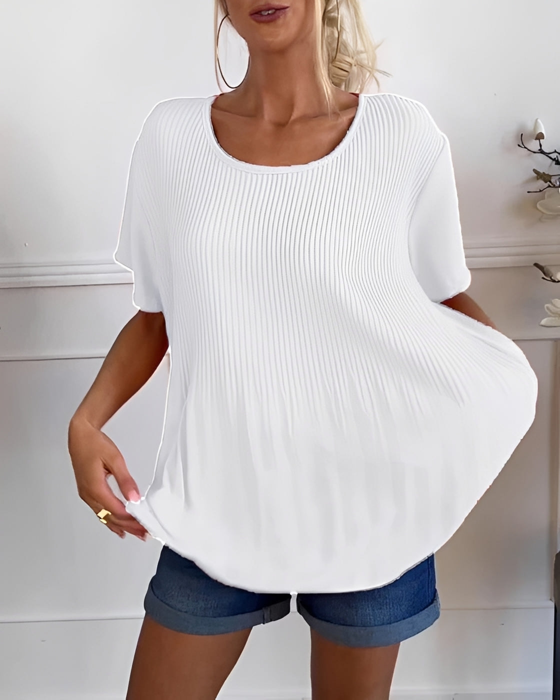Faye - Lockere Bluse mit Raffungen