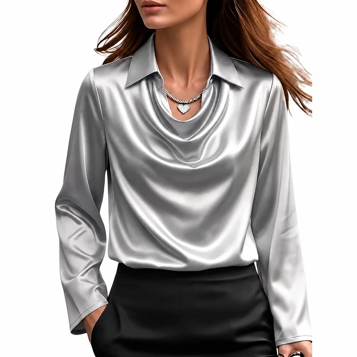 Dionne - Elegante Langarmbluse für Damen