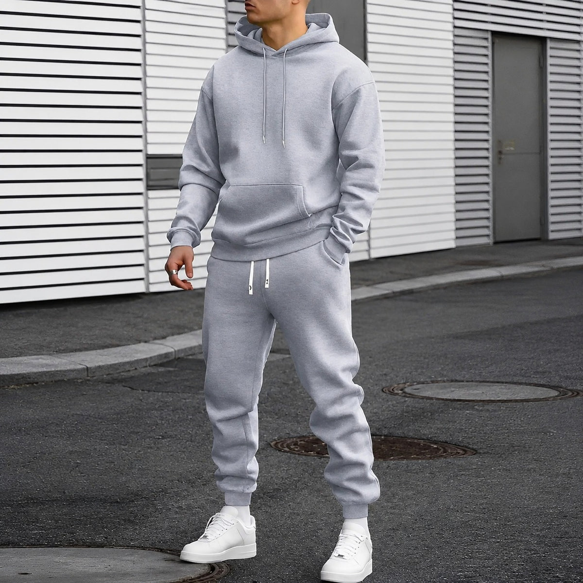 Arvel - Bequemes Trainingsanzug-Set mit Kapuze für Herren