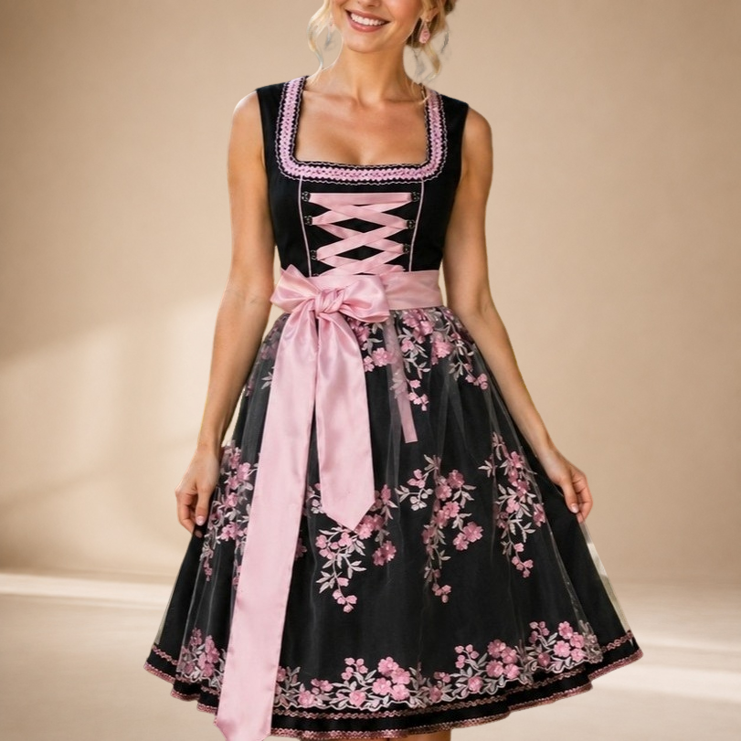 Rayaan - Stilvolles ärmelloses Trachten-Dirndl für das Oktoberfest