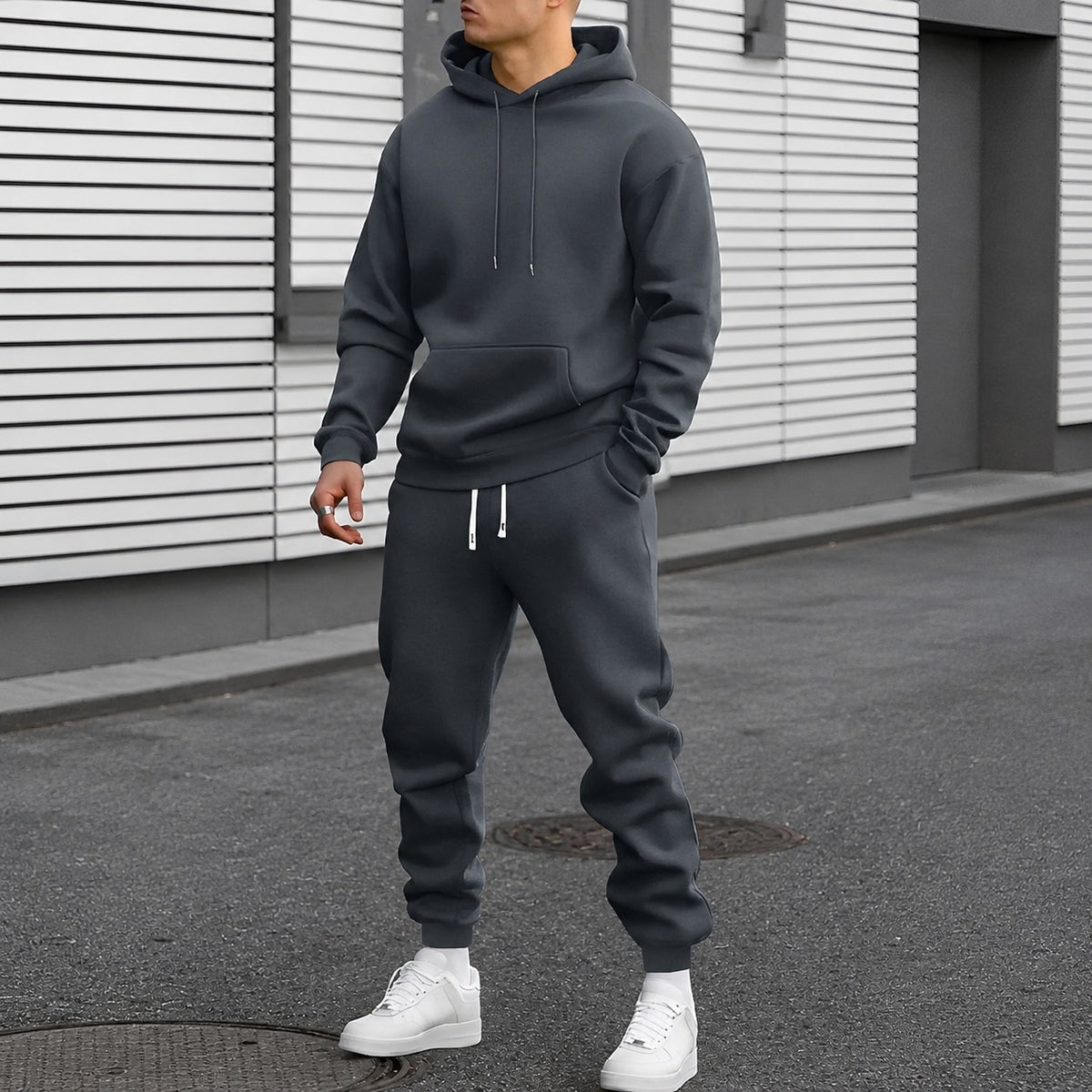 Arvel - Bequemes Trainingsanzug-Set mit Kapuze für Herren