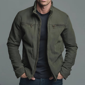 Jaden - Lässig gewaschene Jacke mit Zipper