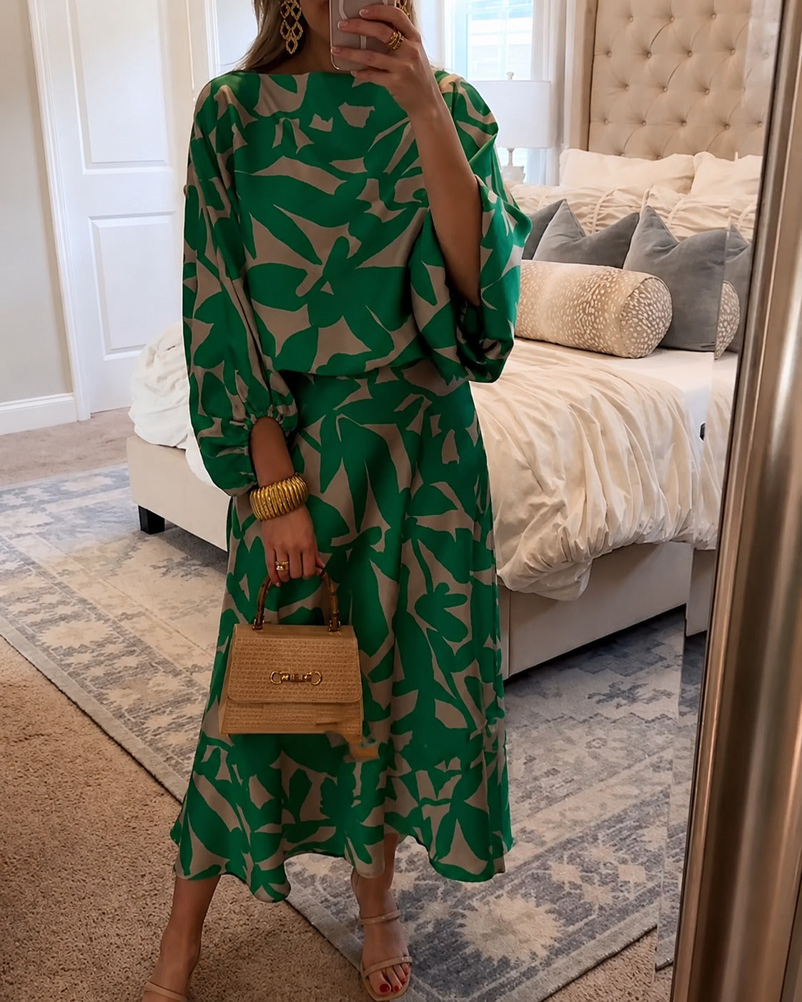 Leanne - Schickes Kleid mit Puffärmeln