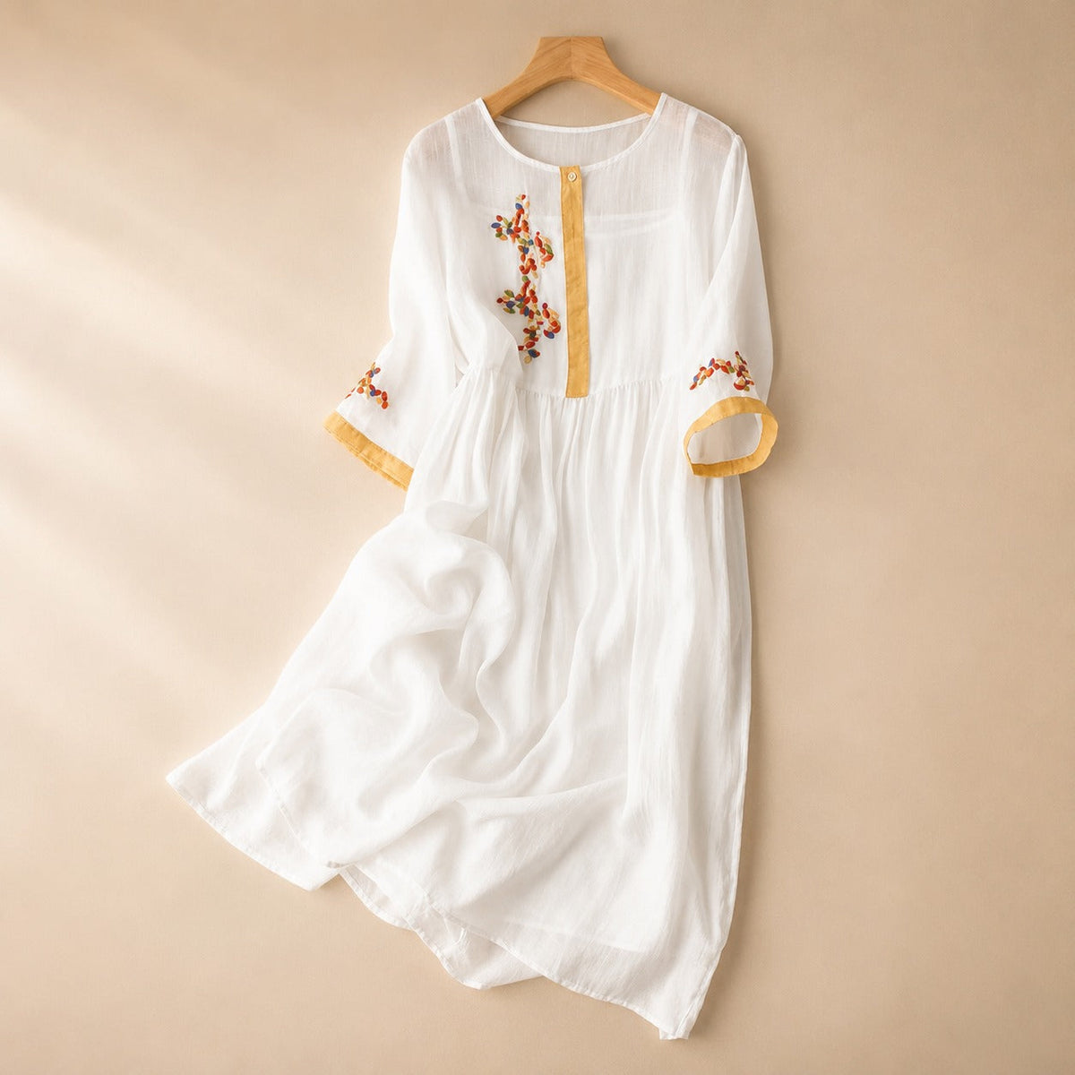 Laura - Bequemes Boho-Kleid mit Akzenten