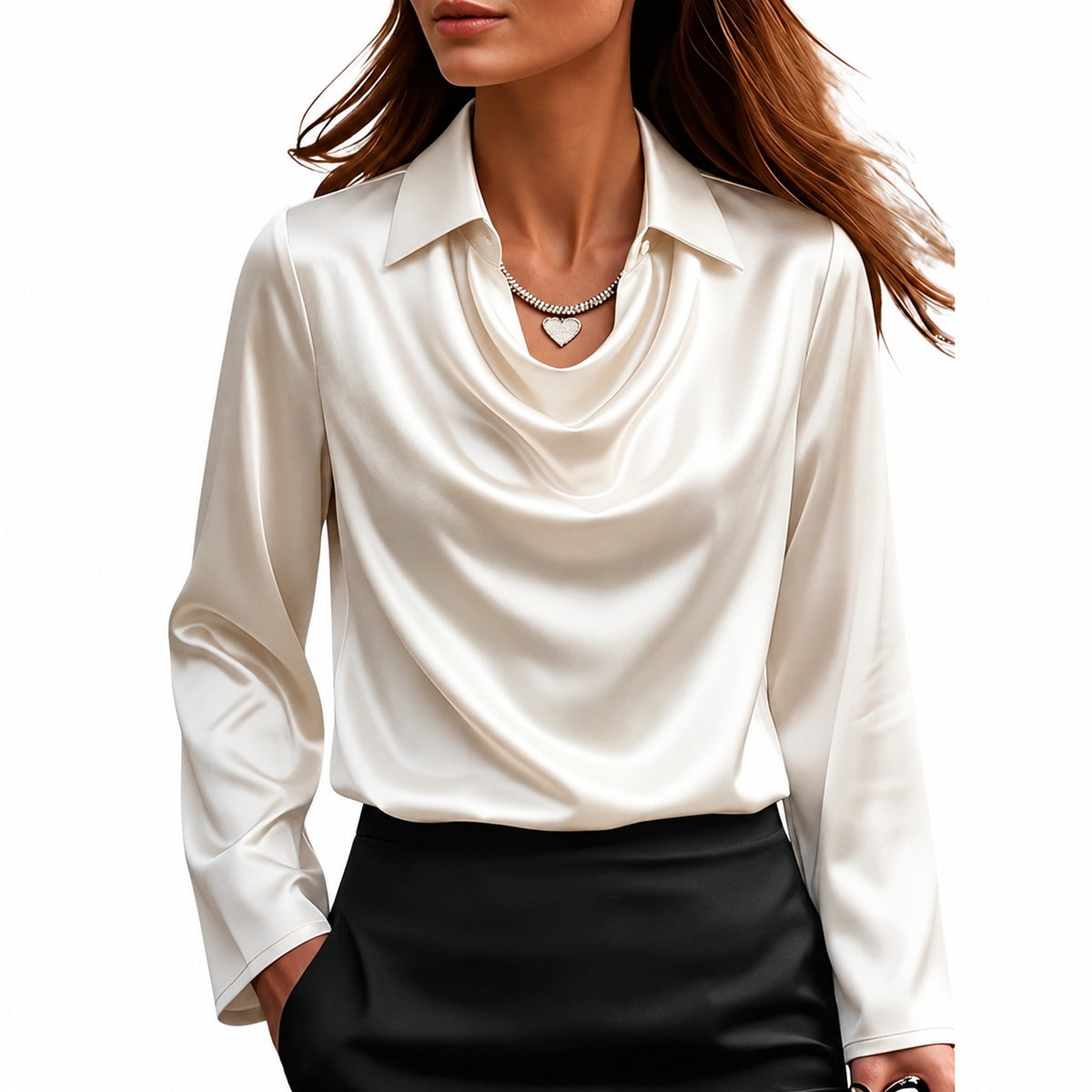 Dionne - Elegante Langarmbluse für Damen