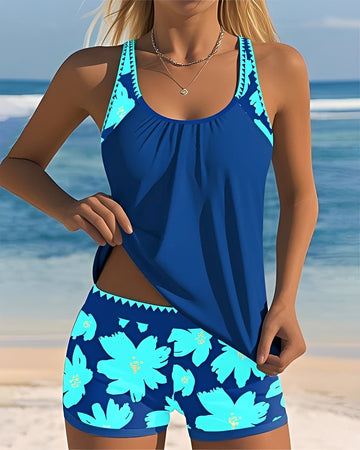 Mila - Tankini mit Blumendesign und Rundhals