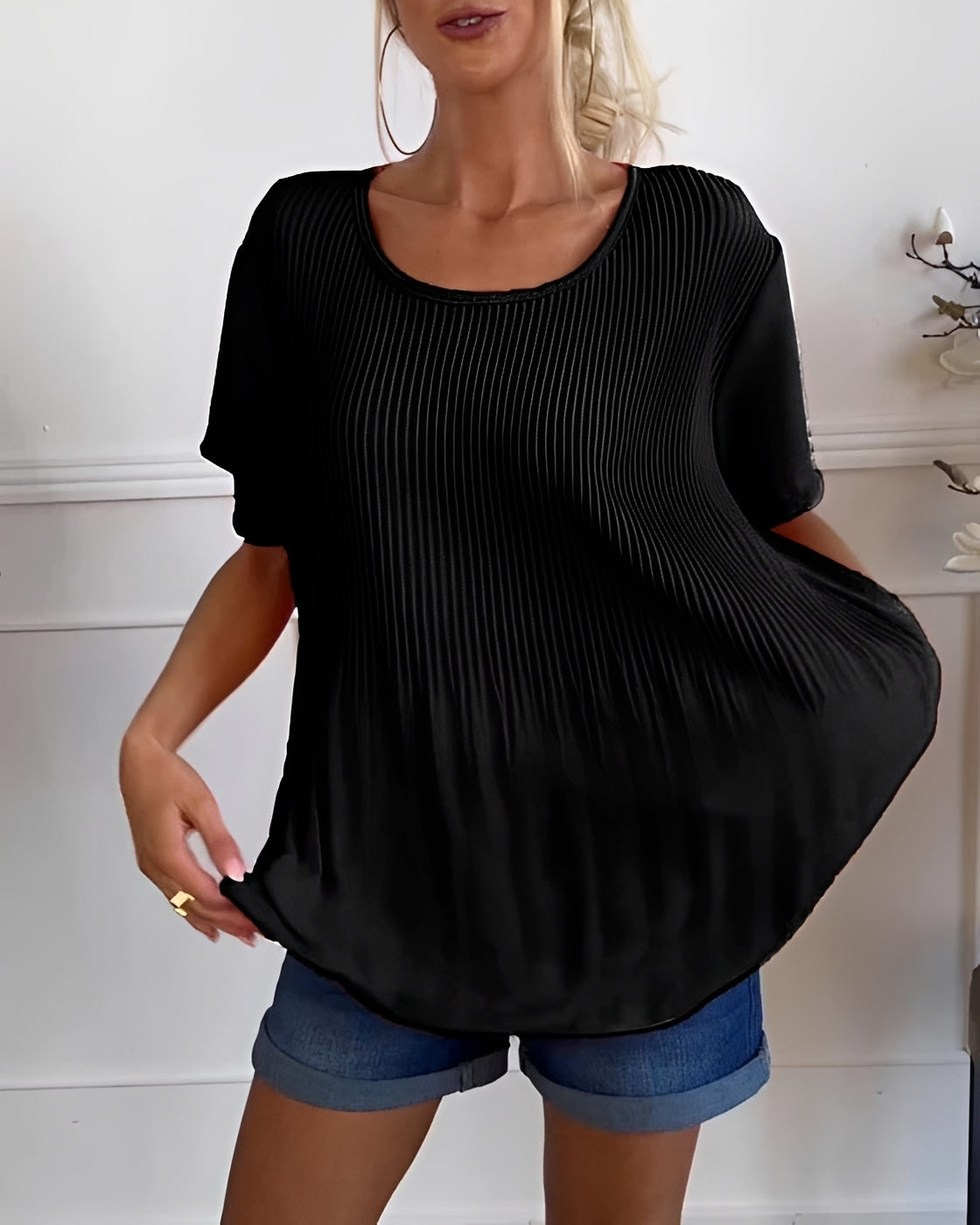 Faye - Lockere Bluse mit Raffungen