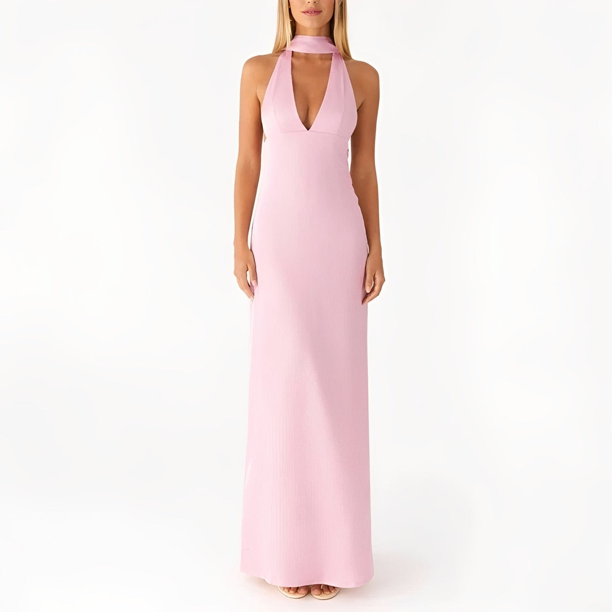 Amelie - Neckholderkleid in voller Länge