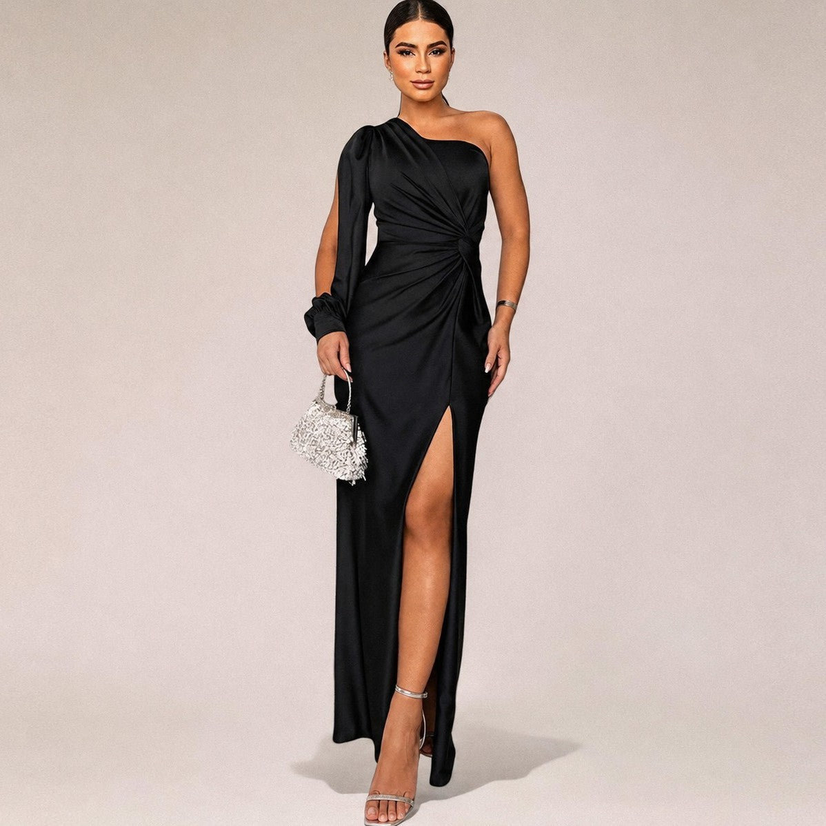 Marianne - Schickes Kleid mit asymmetrischem Schulterdesign
