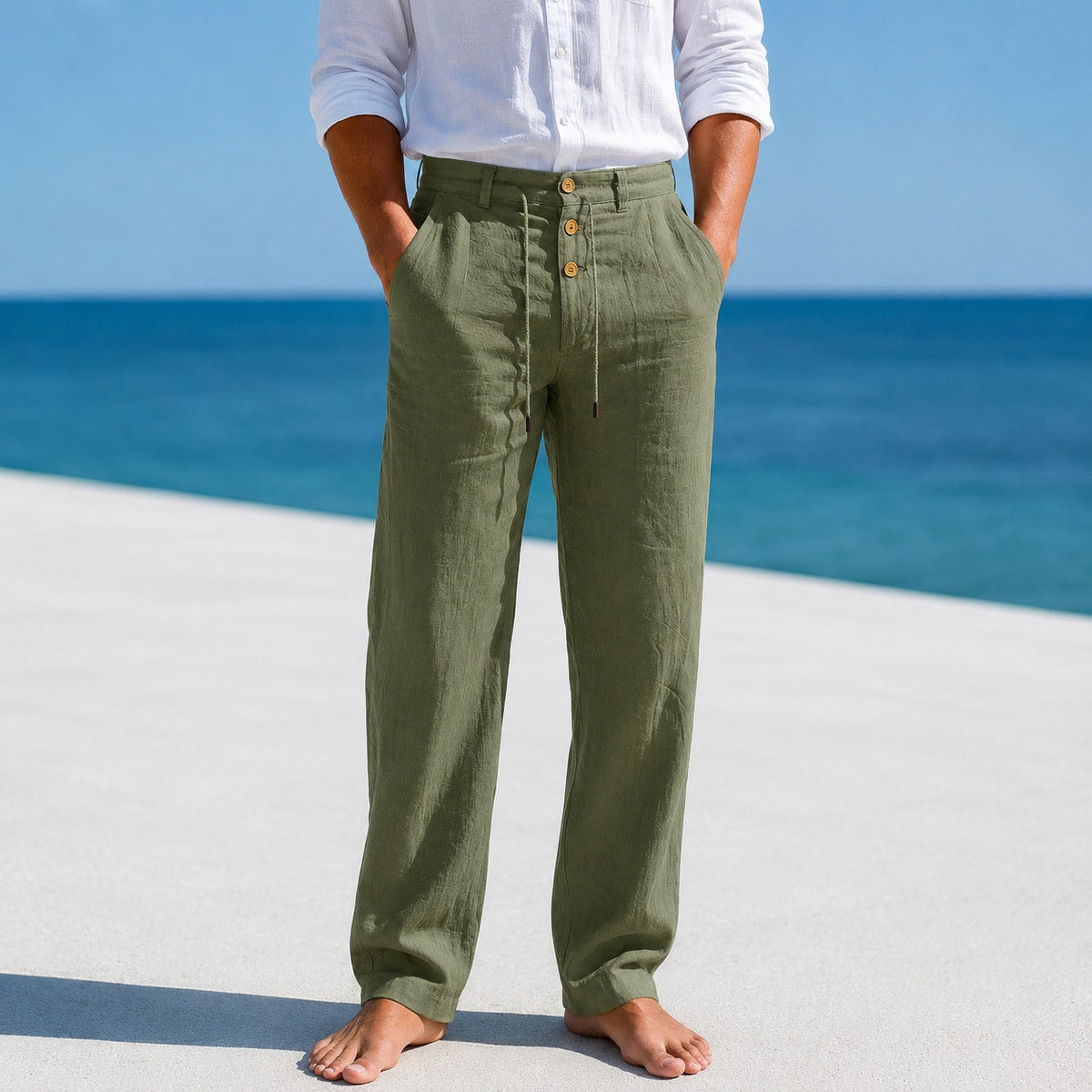 Austin - Leichte Hose mit Kordelzug