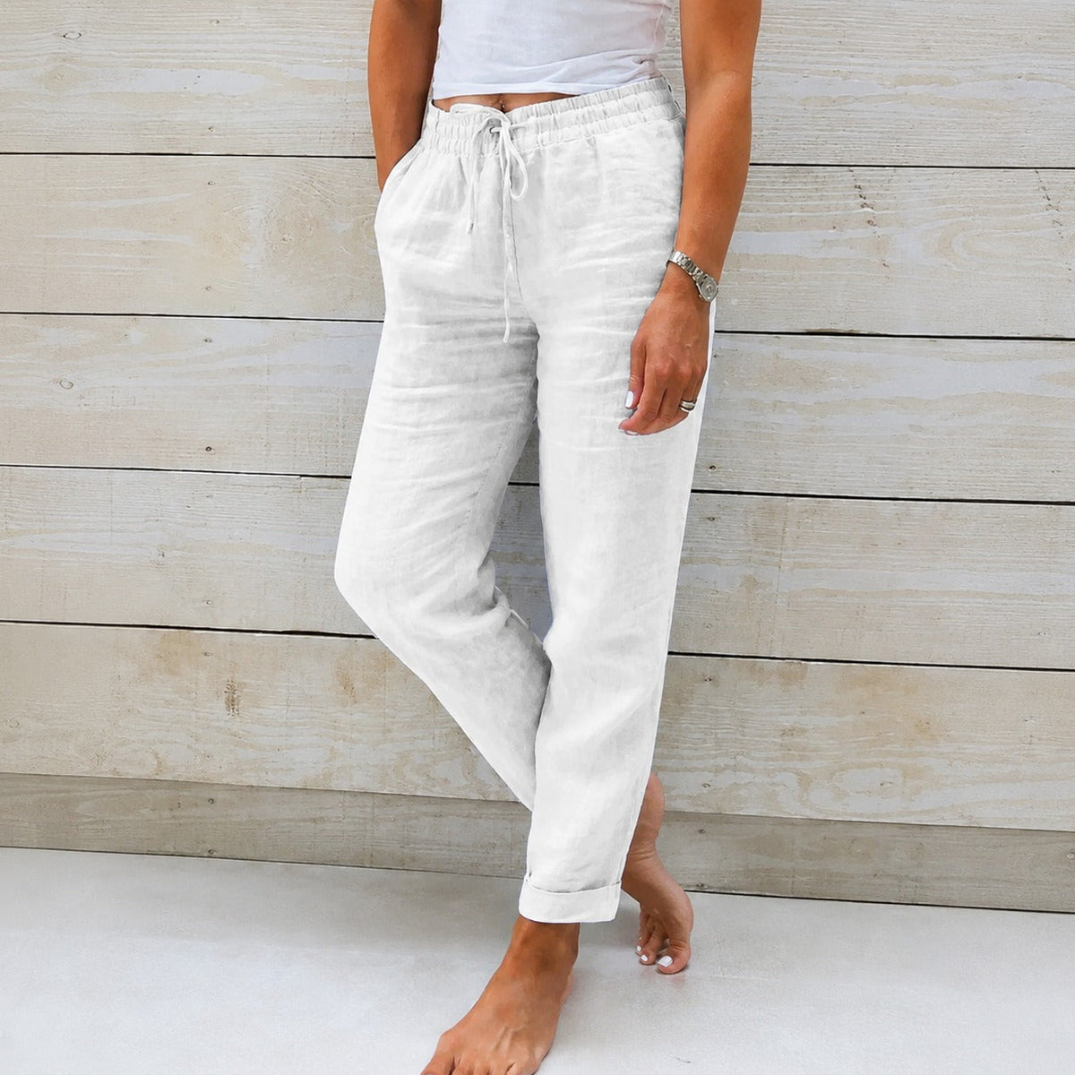 Dyan - Lässige Hose mit Kordelzug für Damen