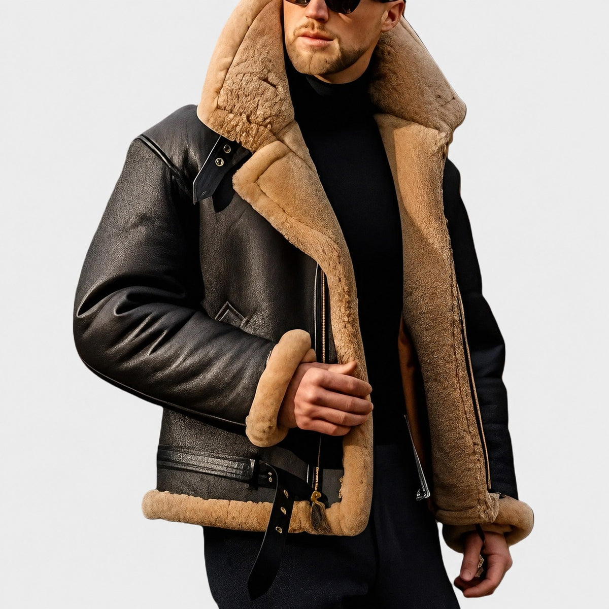 Jeffrey - Stilvolle Herrenjacke mit warmem Futter