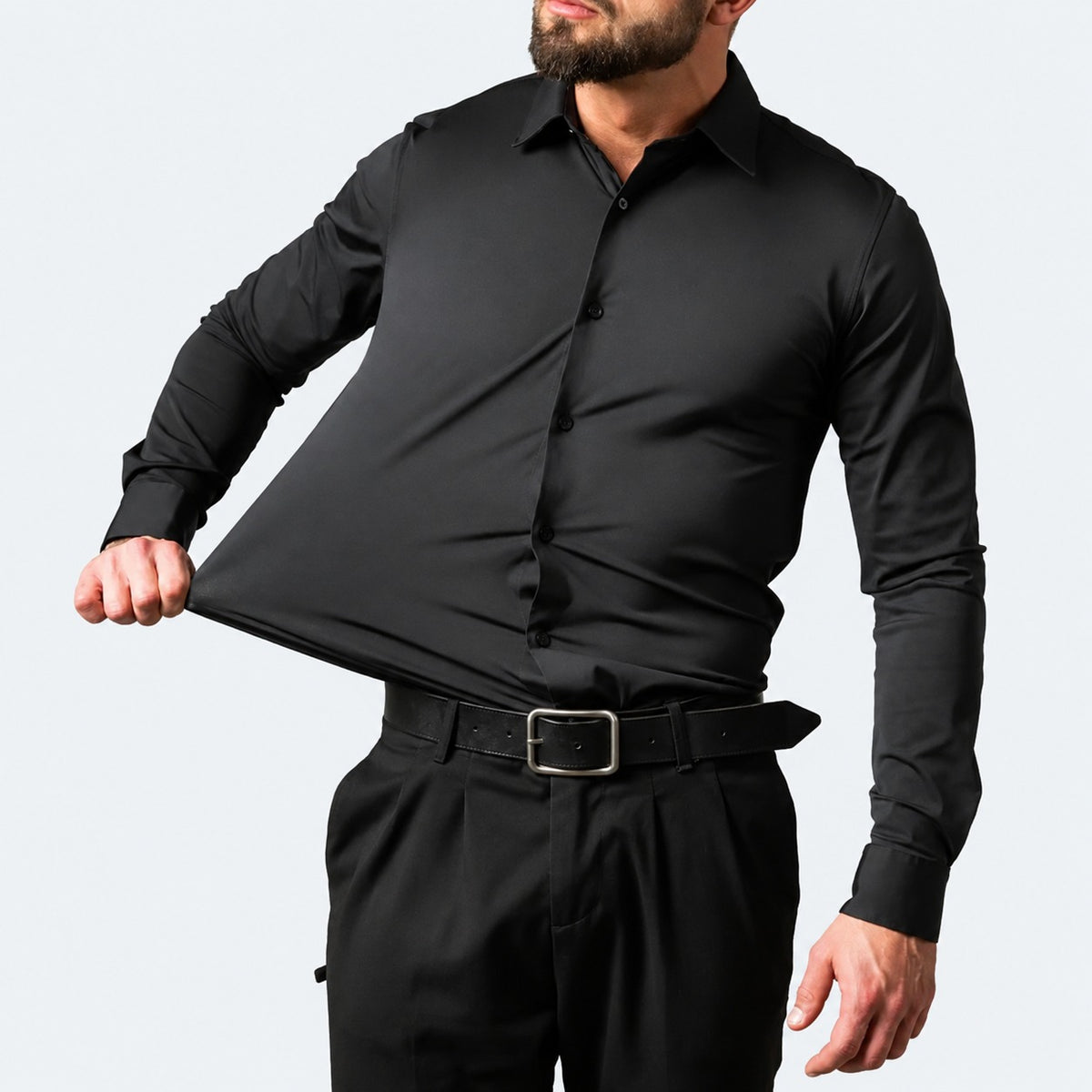 Howard - Bequemes Herrenhemd aus Stretchstoff