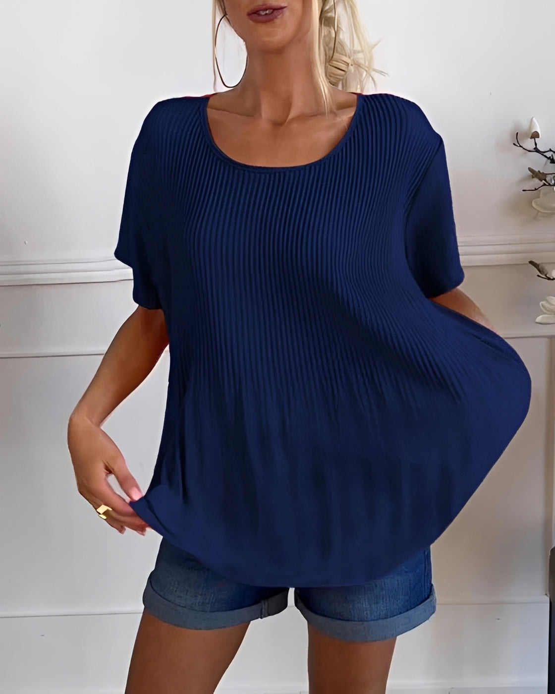 Faye - Lockere Bluse mit Raffungen