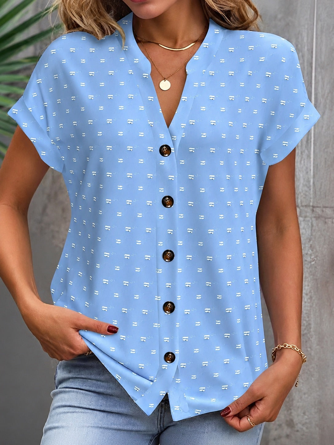 Cardena - Moderne Bluse mit Lässigem Schulterdesign