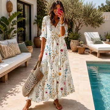 Lindsay - Luftiges Boho-Kleid mit Verzierungen