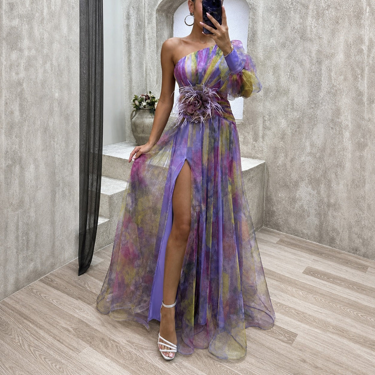 Rowe - Elegantes Maxi-Blumenkleid
