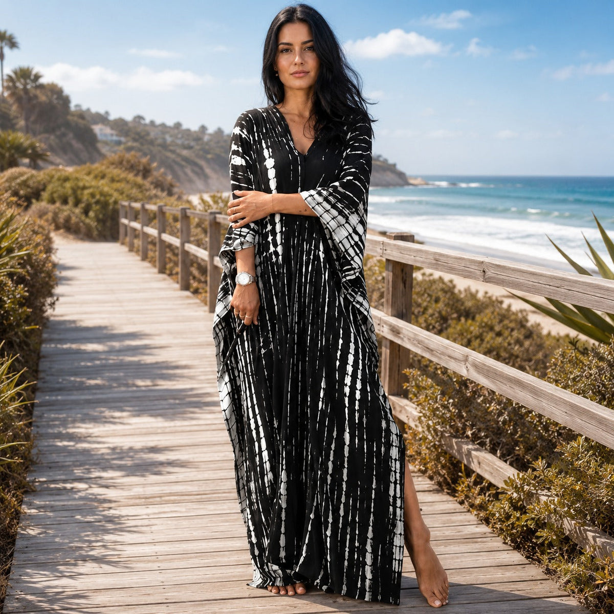 Emmy - Elegantes Boho-Maxikleid