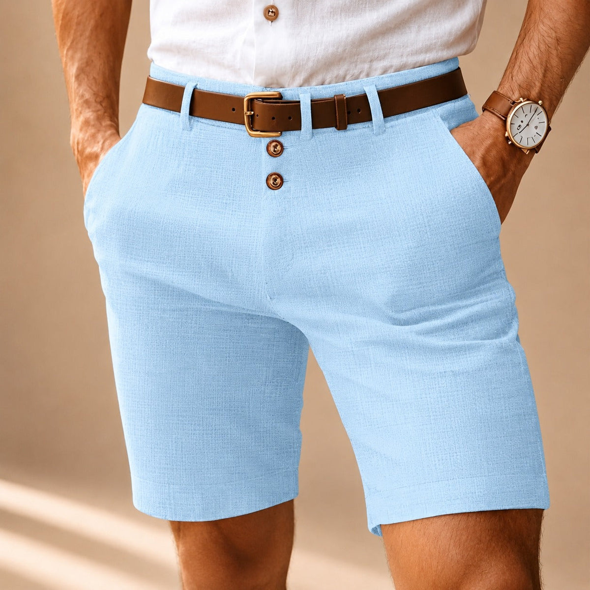 Herbie - Legere Hose mit Knopfdetails