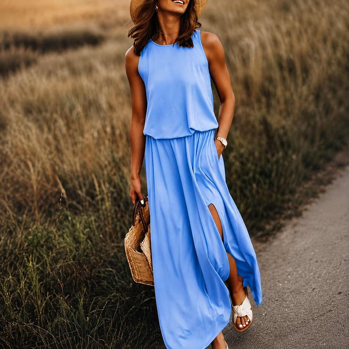 Edna - Lässiges, entspanntes Boho-Maxikleid