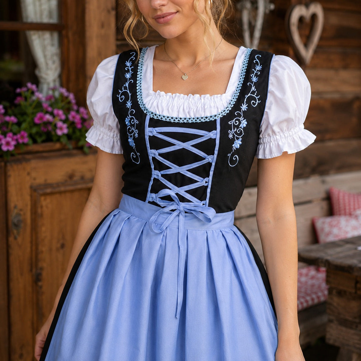 Aysha - Traditionelles Oktoberfestkleid im Retro-Stil (Futter nicht enthalten)