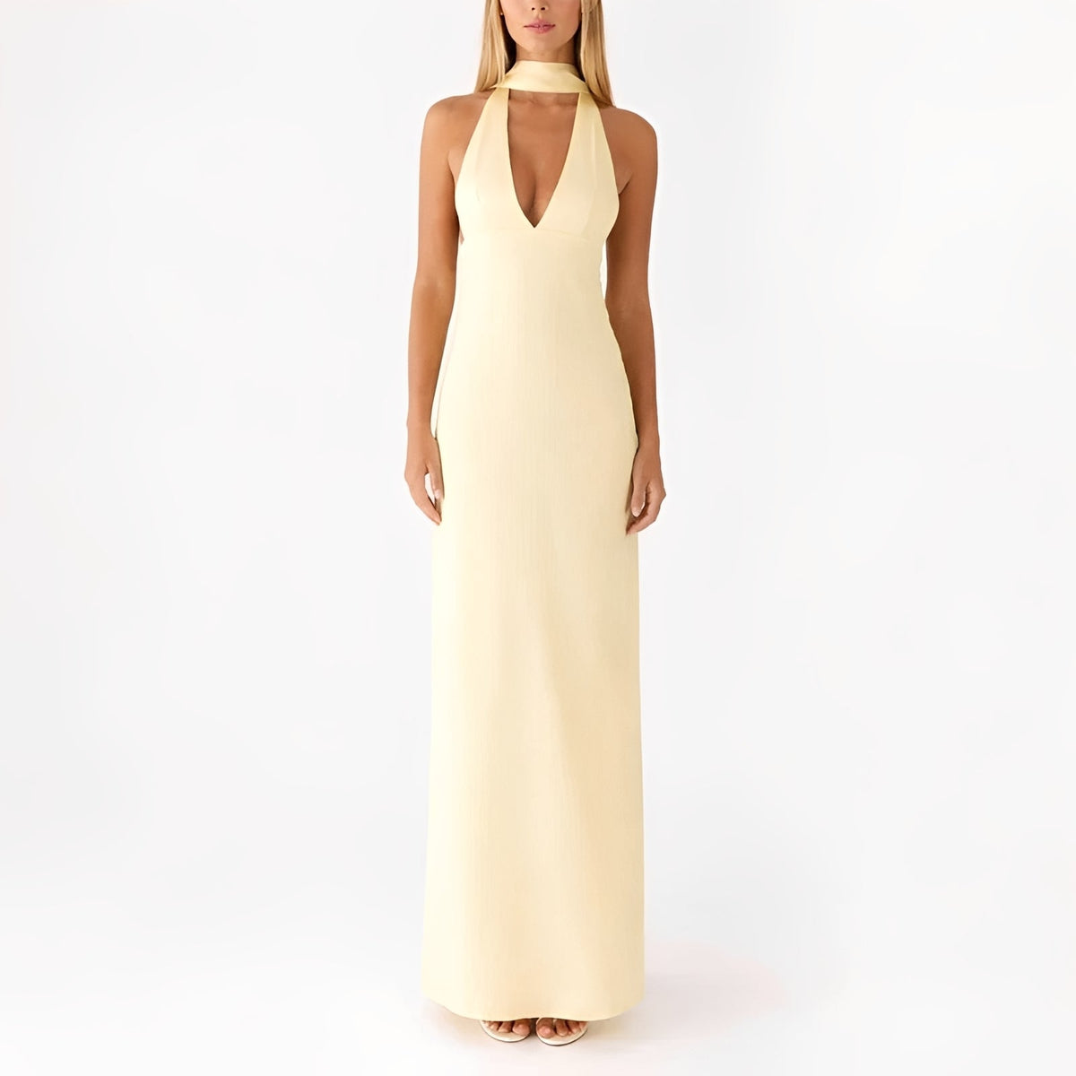 Amelie - Neckholderkleid in voller Länge