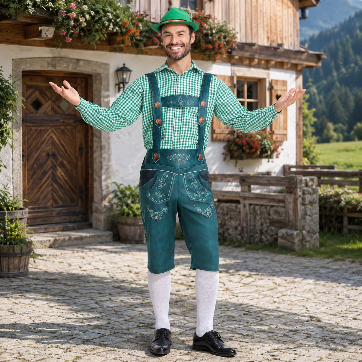 Ronald - Retro-stilvolle Oktoberfest-Shorts