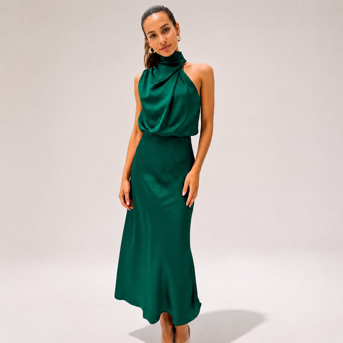 Lillie - Stilvolles Kleid mit Neckholder-Ausschnitt