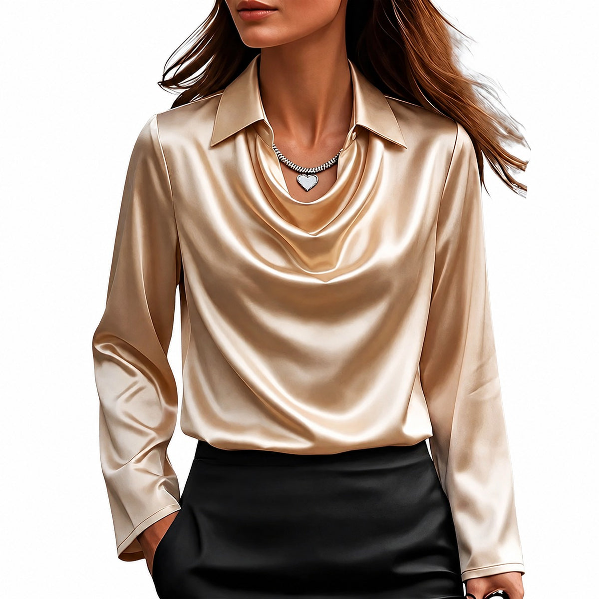 Dionne - Elegante Langarmbluse für Damen