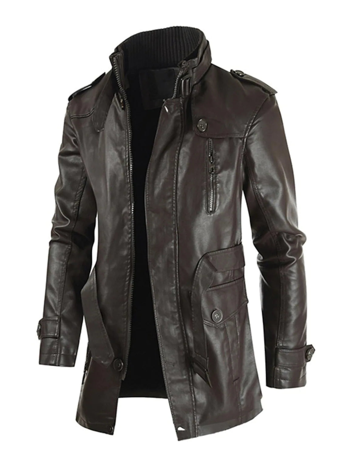 Uilleam - Lange Lederjacke für Herren mit persönlicher Note